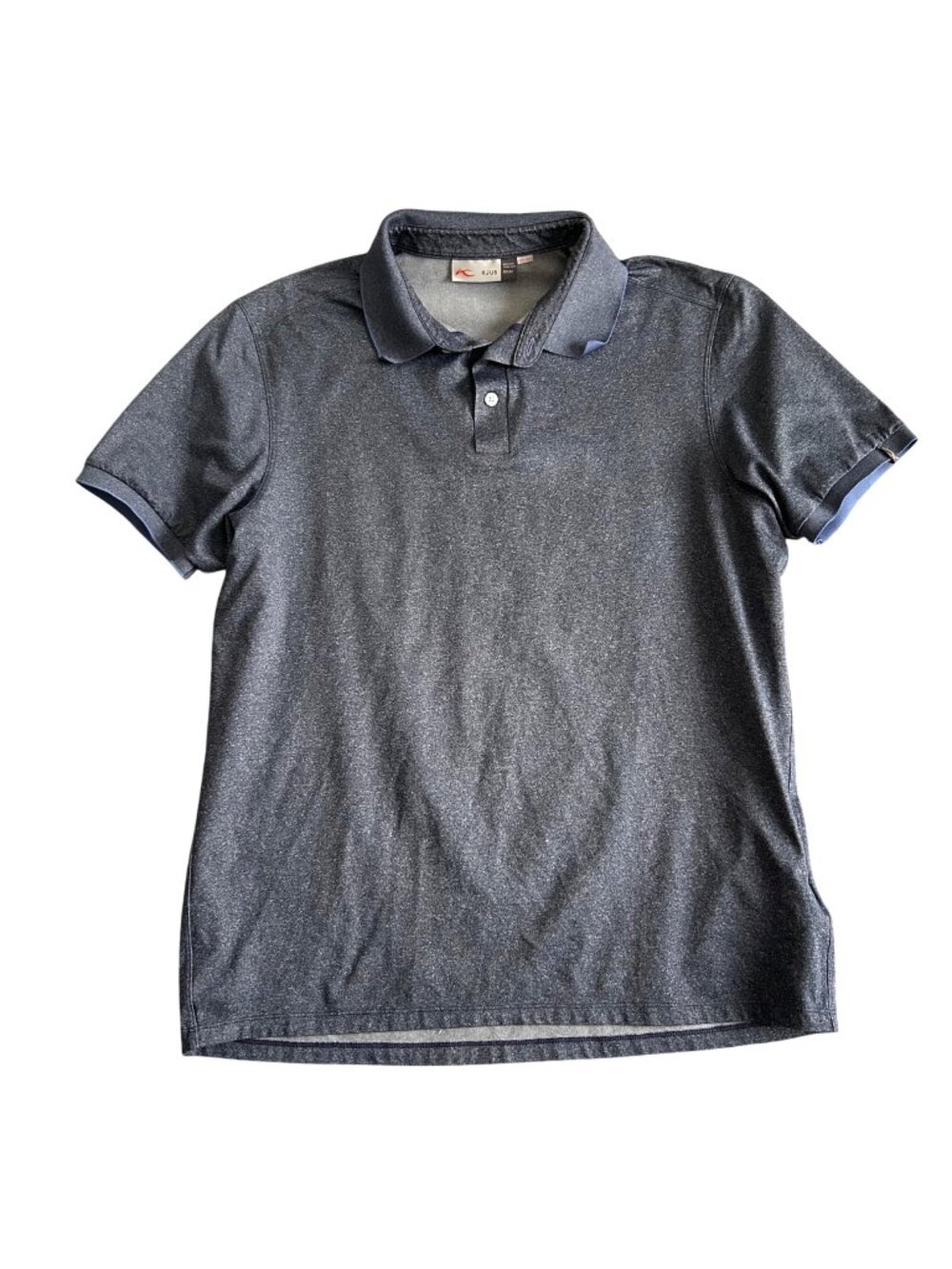Kjus Men's Sz M Polo Shirt Gray Short Sleeve Performance Golf Polo